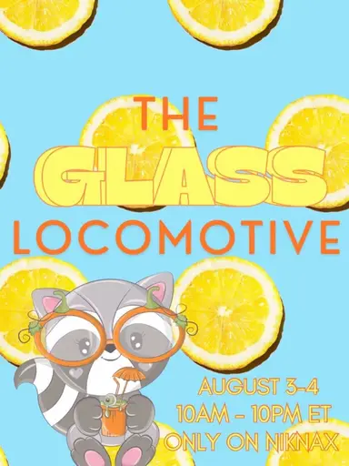 The glass locomotive with Jenikay on niknax.net