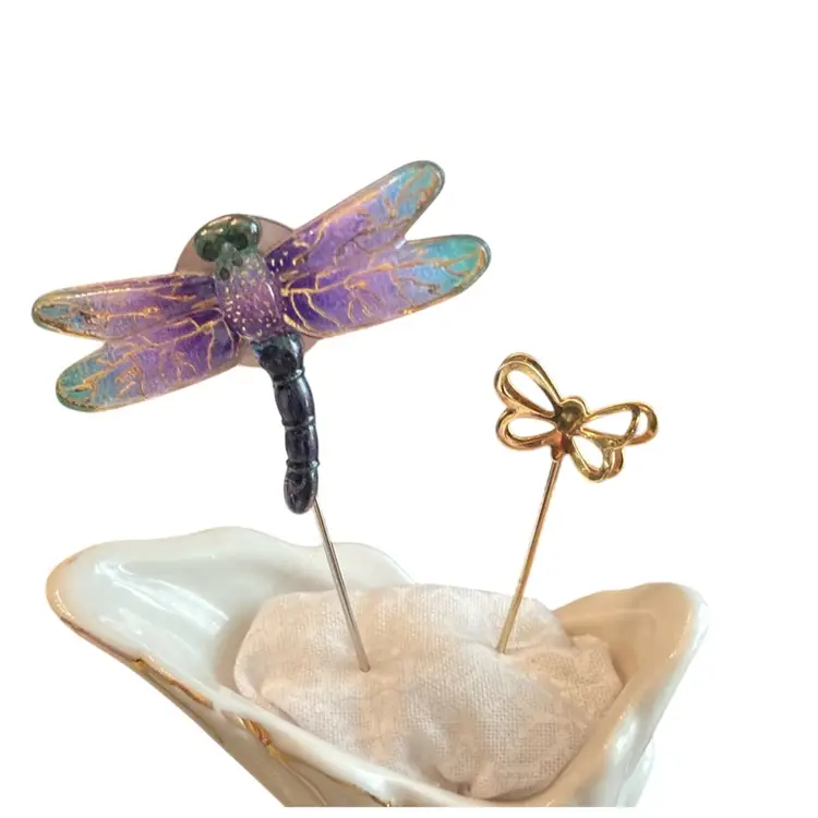 Vintage Swan Vase Made Into A Hat Pin Holder