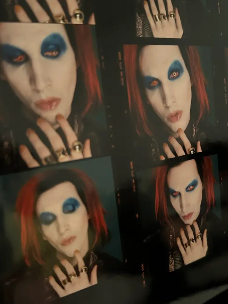 Marilyn Manson 1998 RA-4 Color Contact Sheet Kodak Vericolor III (VPS 6006)
