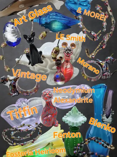 Art glass, kitsch, primitive, Architectural Salvage, & more!
