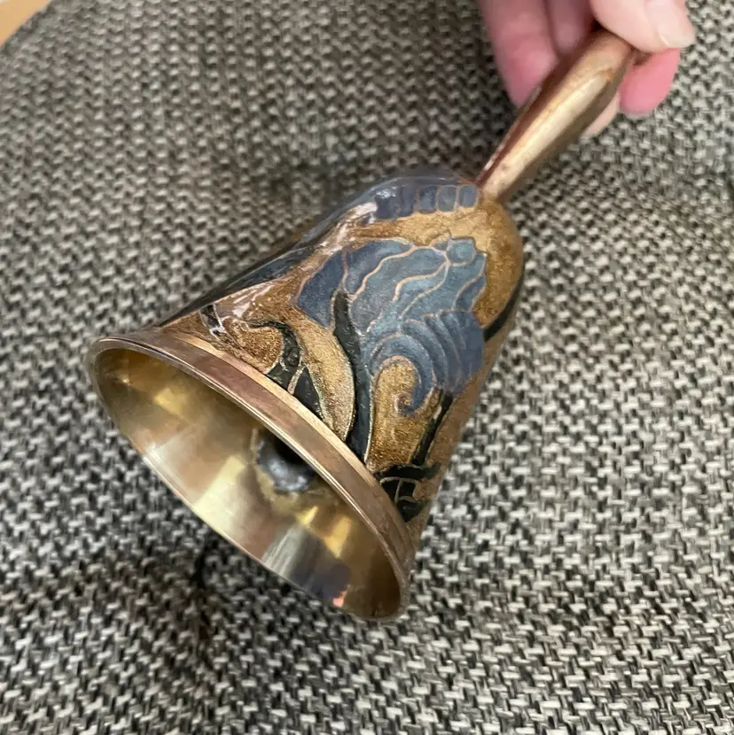Cloisonné Brass Bell