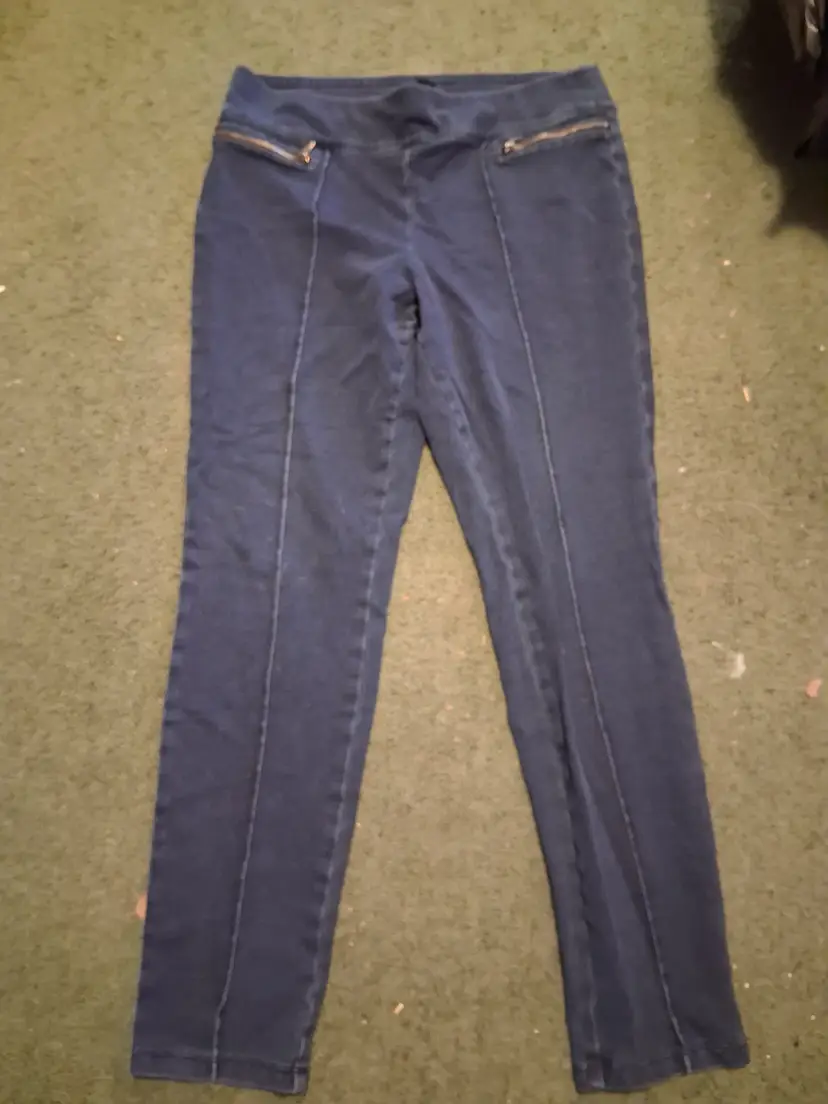 Ladies Large Elastic Waist Style & Co Denim Leggings (B30)