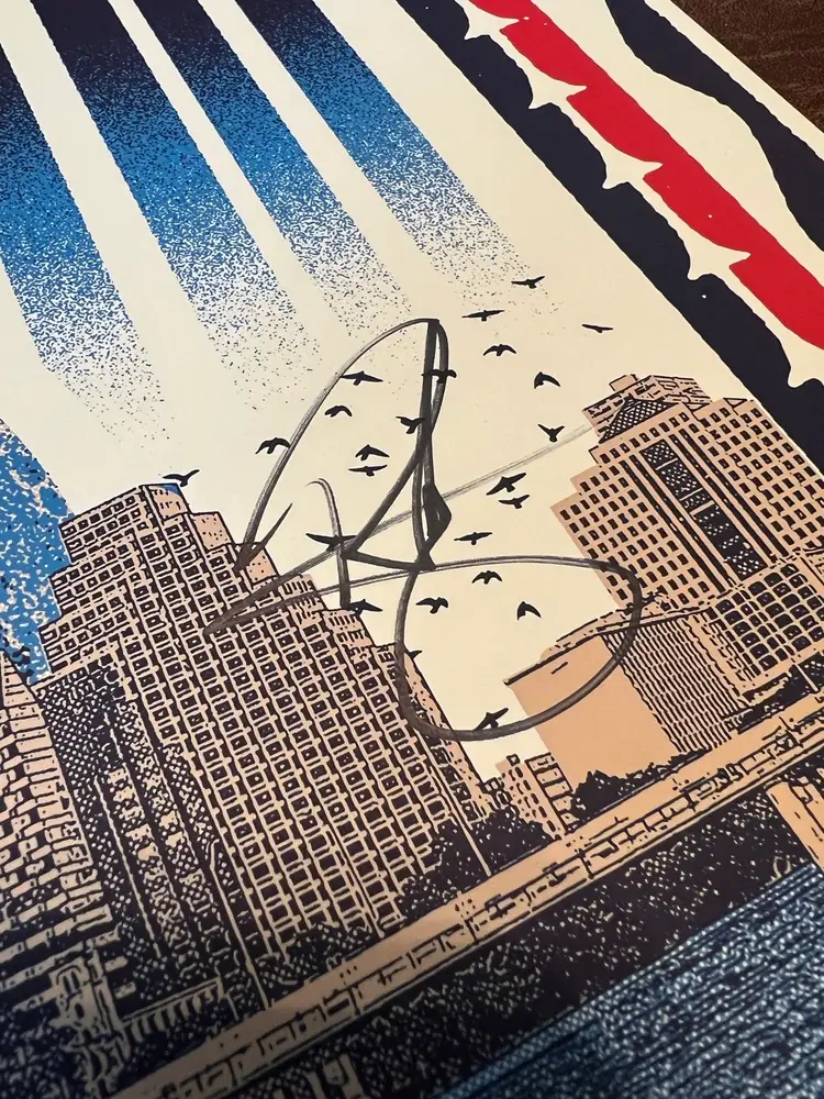 Autographed Riley, Green, 2024 Country Music Festival In Austin Poster.