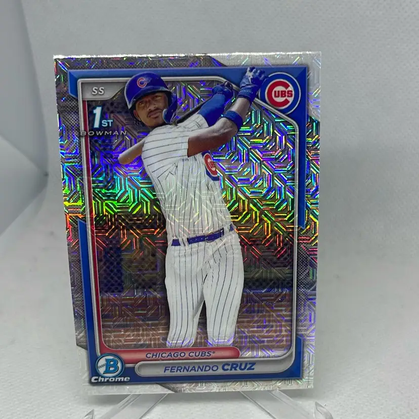 2024 Bowman Chrome Edward Lantigua 1st Mojo Refractor #BCP-246 New York Mets