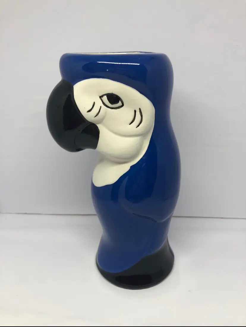 Blue Toucan / Parrot / Bird Tiki Cup