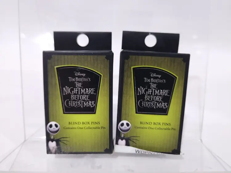 Set of 2 Brand new Loungefly Disney Nightmare Before Christmas Blind Box Pins