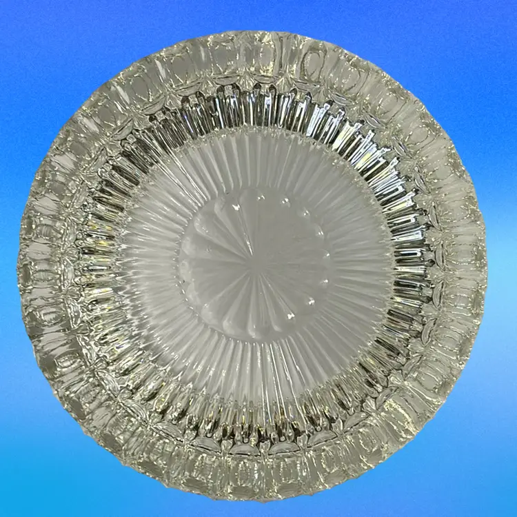 Heavy Pressed Glass 3 Place Cigar Ashtray