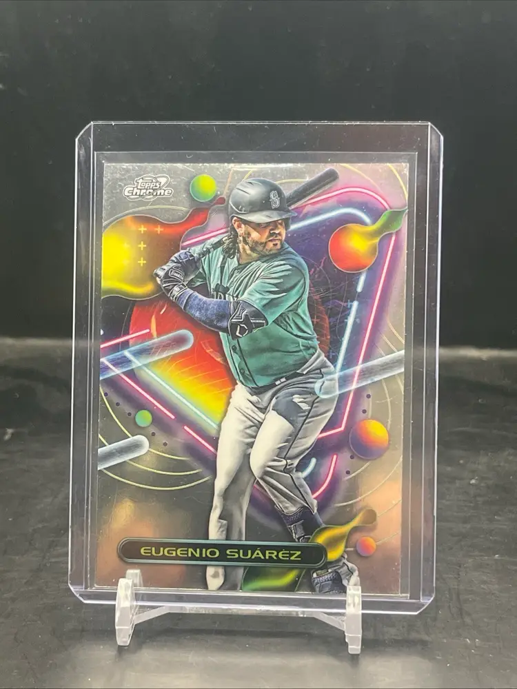 2023 Topps Chrome Cosmic Eugenio Suarez Seattle Mariners