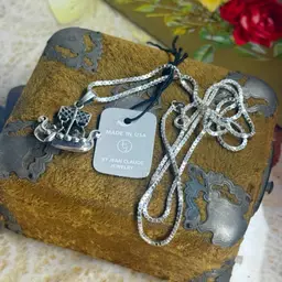Sterling Silver Jean Claude Viking Necklace 24”