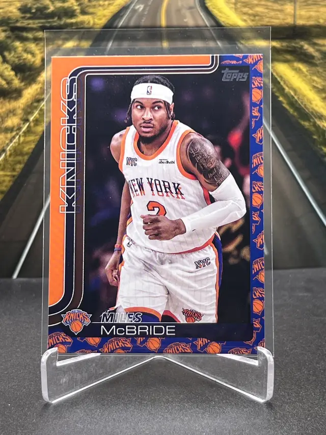 Miles McBride 2025 Topps Team Logo Border SP