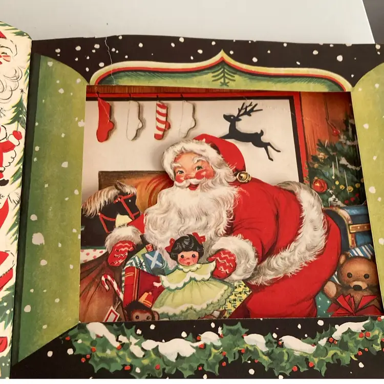 Vintage 1950 Christmas On Stage By Charlot Byi Childrens Book