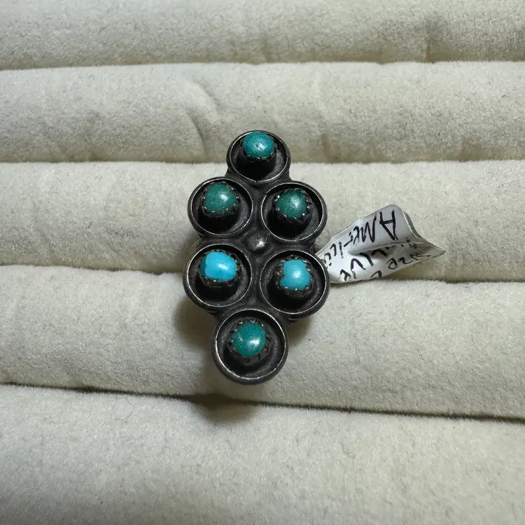 Sterling Zuni Native Ring Sz 5.25
