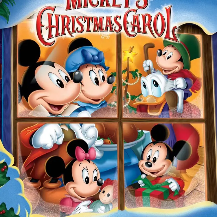 DISNEY CHRISTMAS CAROL MICKY N FRIEND 8.5x11 PHOTO PRINT HIGH QUALITY