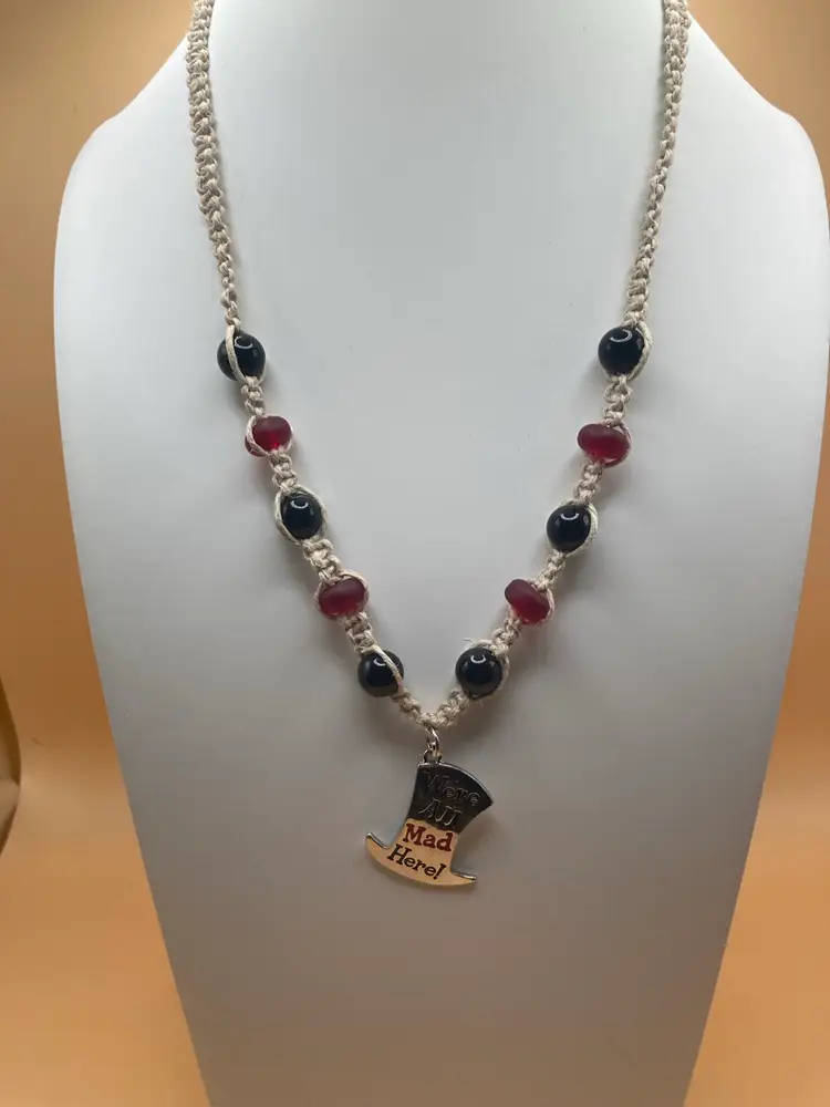 Mad Hatter Hemp Necklace