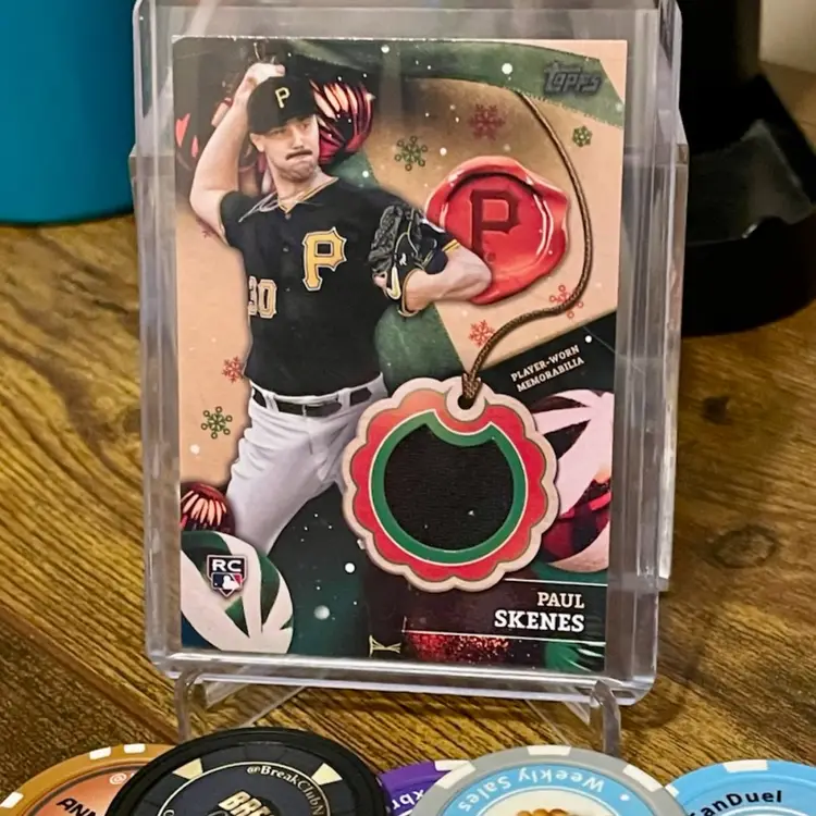 2024 Topps Holiday Paul Skenes RC relic