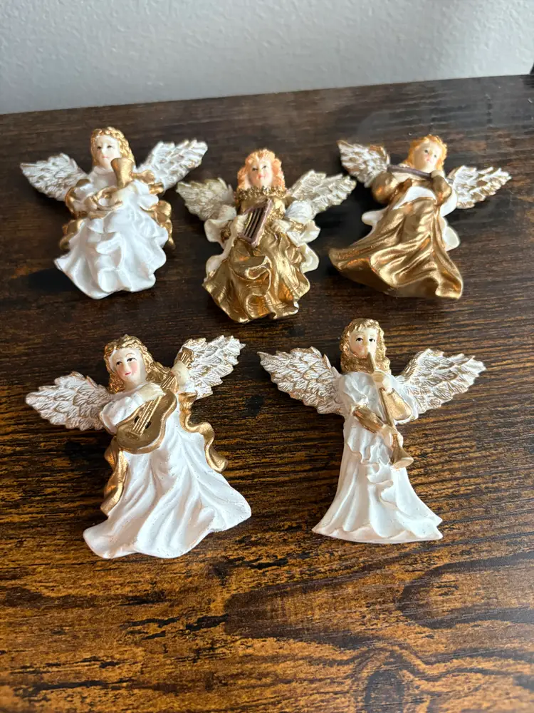 vintage ceramic angel magnets
