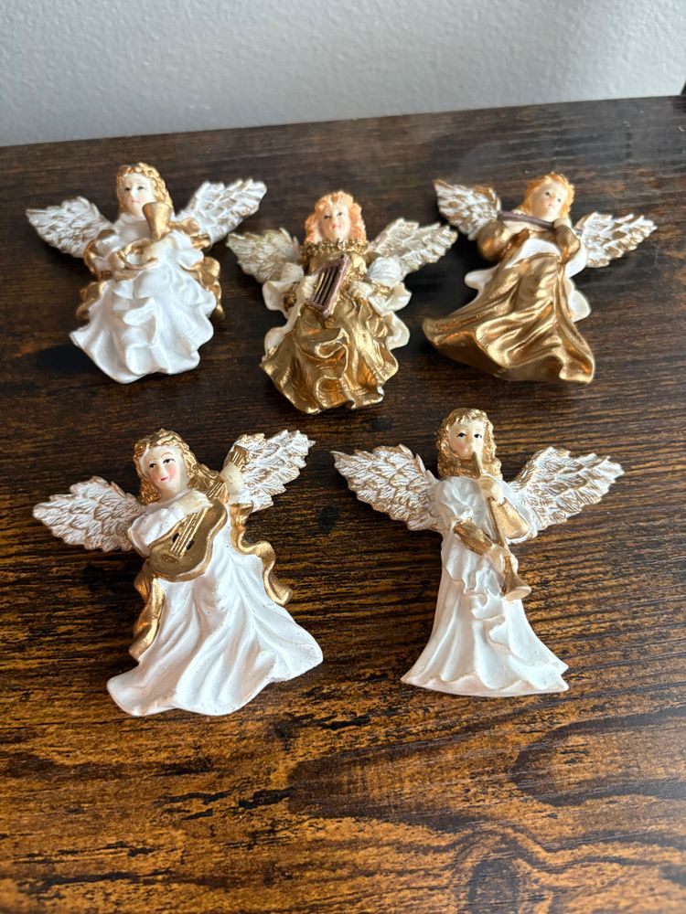 vintage ceramic angel magnets