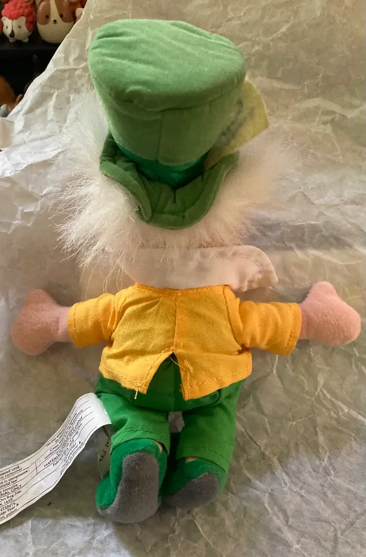 Disney Store Mad Hatter Alice in Wonderland Bean Bag Plush