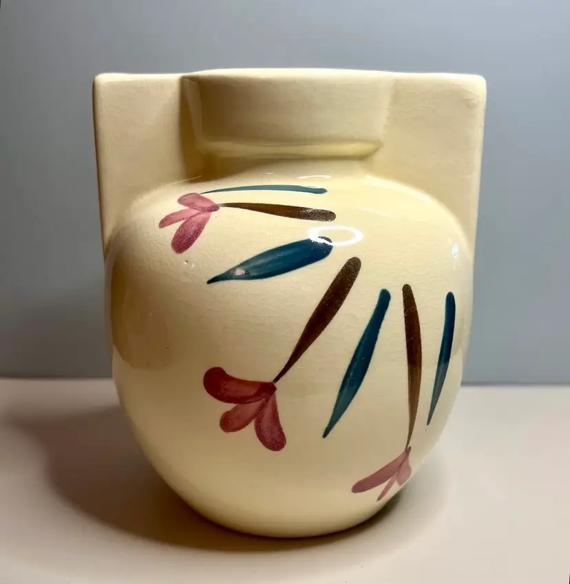 Vintage Art Deco Purinton Shooting Star Slipware Vase