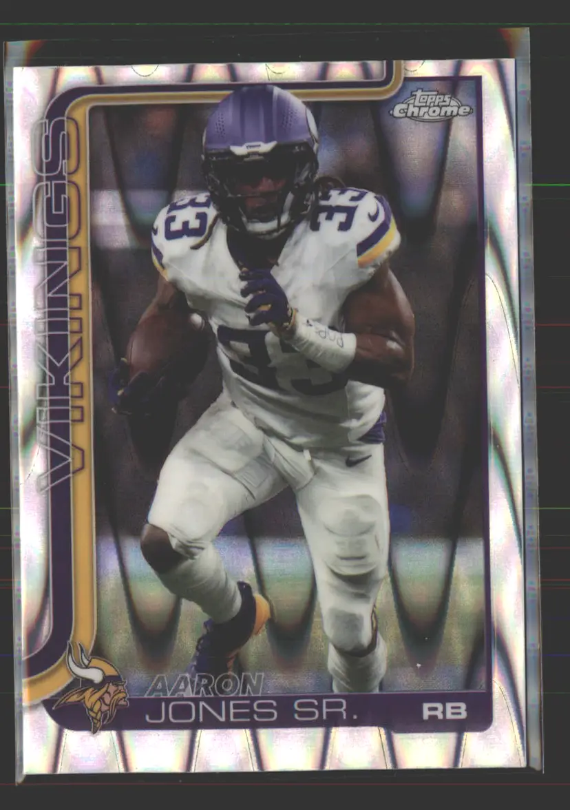 Aaron Jones Sr. 2025 Topps Chrome RayWave Refractor #201 - (142) - Minnesota Vikings