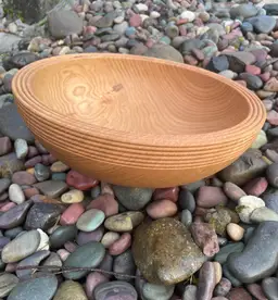 Spanish Chestnut Bowl With Beaded Rim