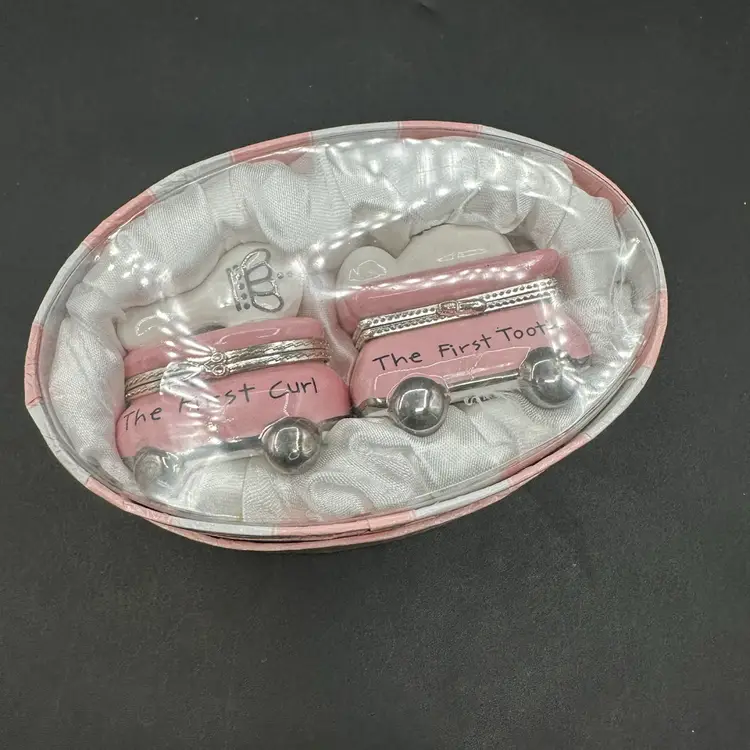 Mud Pie Princess Baby Keepsake Box Set - First Tooth & First Curl - Vintage 2005 NIB