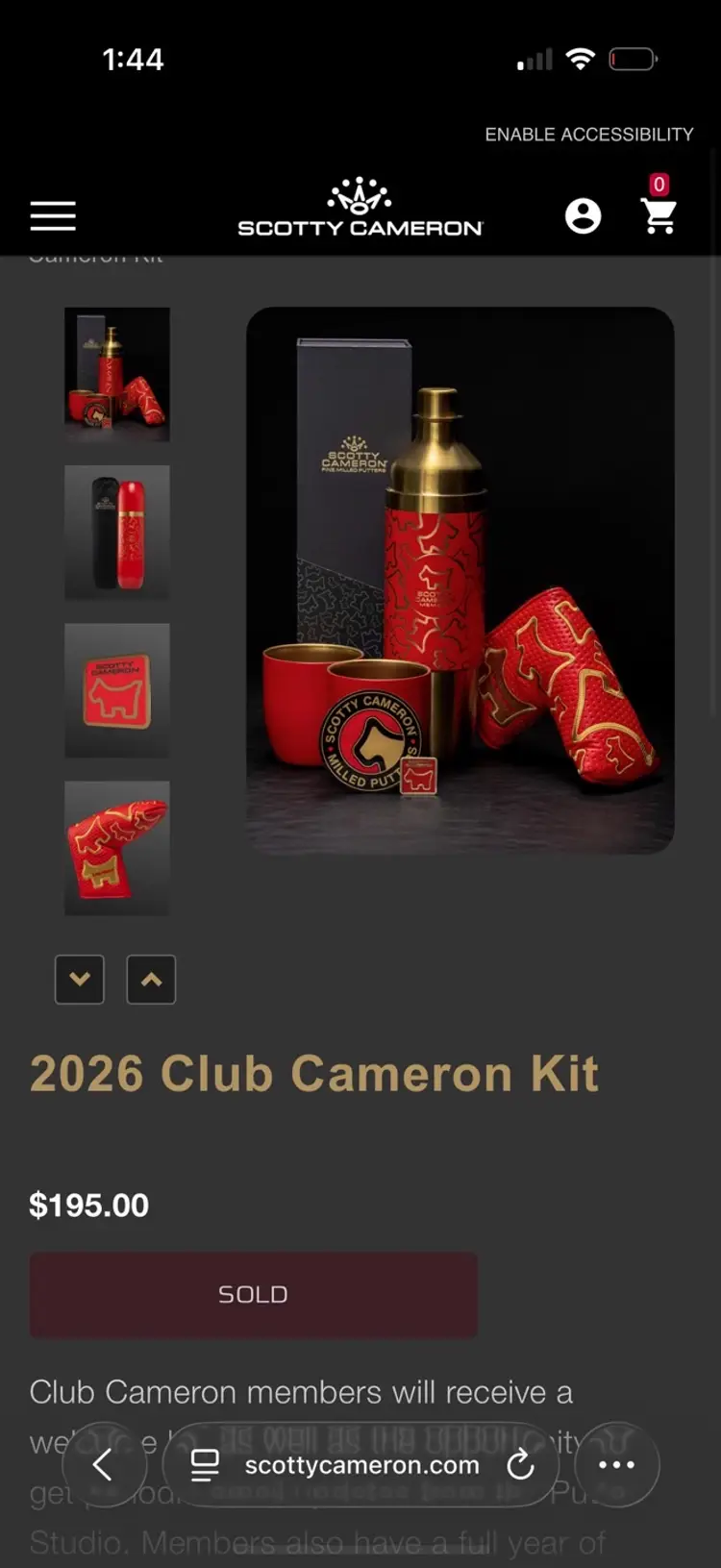 Unopened Club Cameron 2026