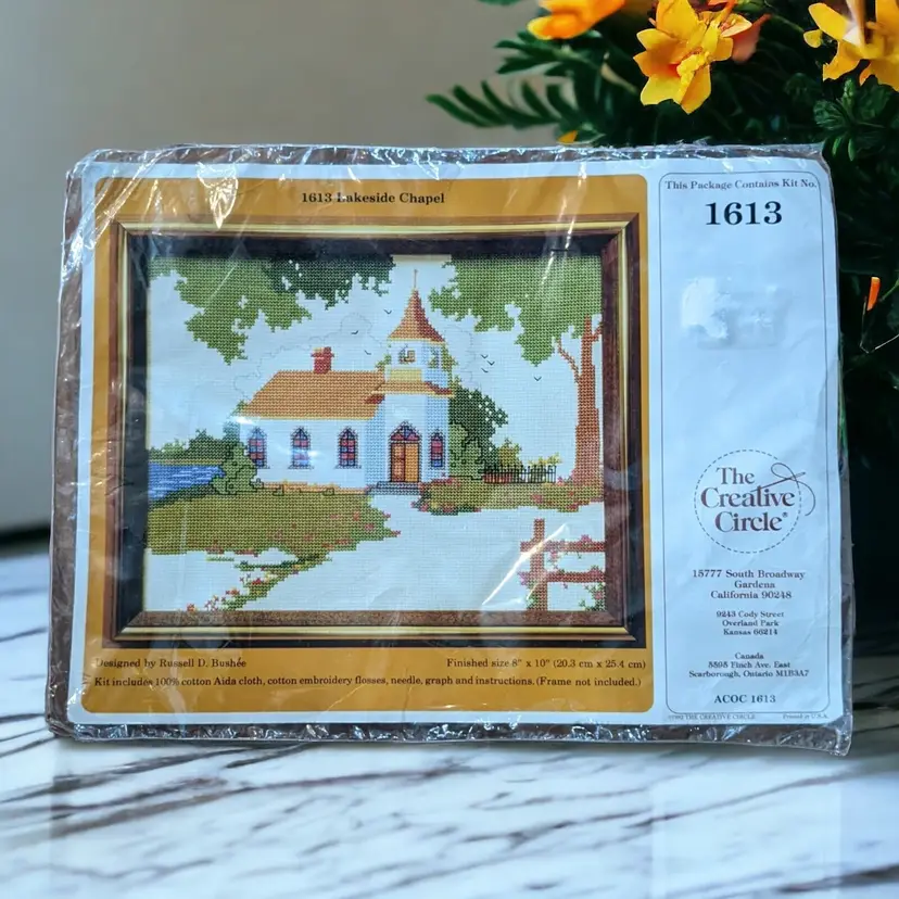 Lakeside Chapel Counted Cross Stitch Kit Church Creative Circle 1613 Sealed