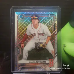 2021 Bowman Chrome Mojo - Blaze Jordan Boston Red Sox