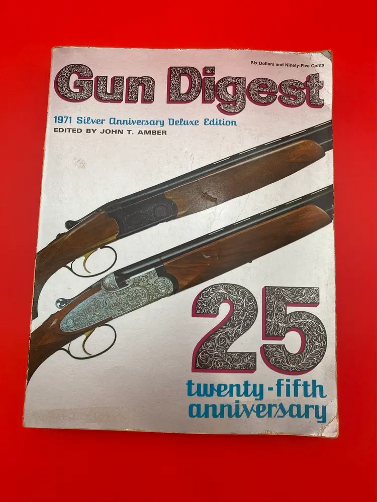 Gun Digest 1971 Silver Anniversary Deluxe Edition Book - 25th Anniversary