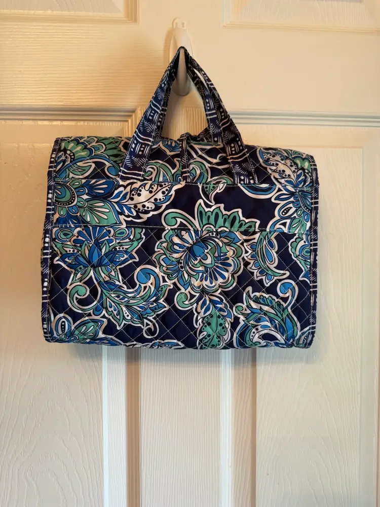 Modella Light Blue Quilted Travel
Cosmetic Bag