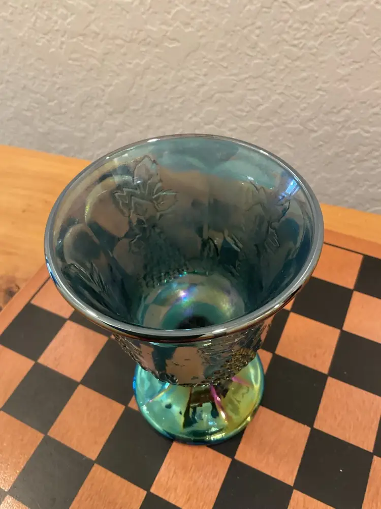 Indiana Carnival Glass Goblet