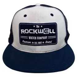 Rockwell Watch Company Logo Snapback Mesh Trucker Hat - Adjustable Snapback