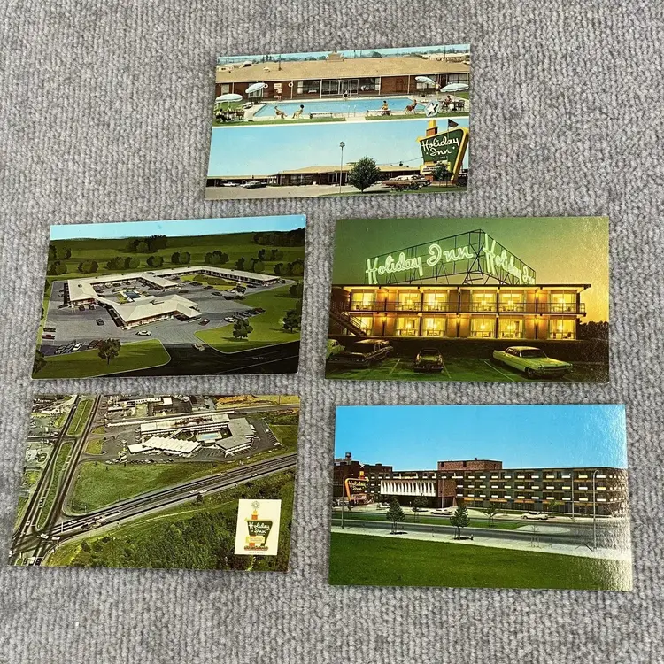 Vintage Postcard Holiday Inn Hotel Lot of 5 Photographs Standard Coast To Coast