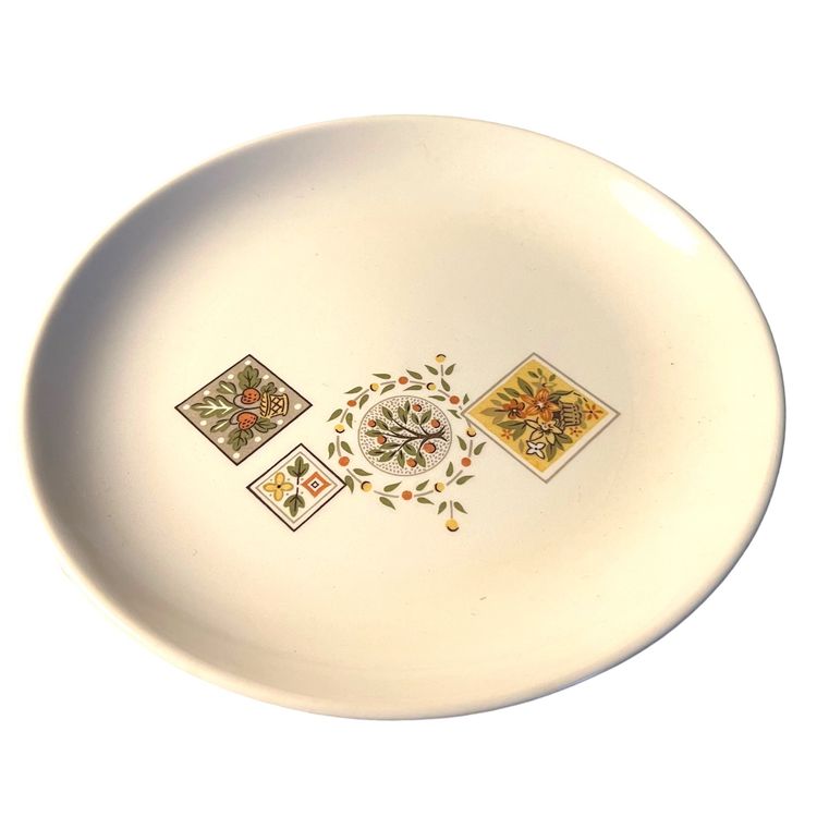 Vintage MCM Retro Taylor Smith Taylor Brocatell Salad Bread Dessert Plate
