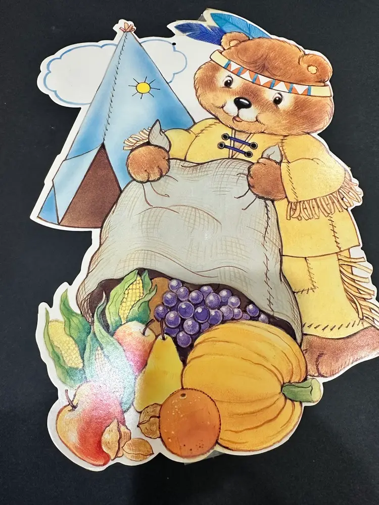 Vintage Thanksgiving Autumn Harvest Die Cut