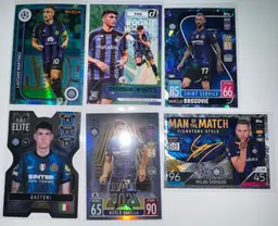 Inter Milan 6 Card Soccer Lot