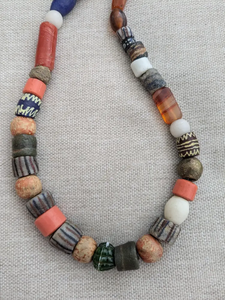 42" Strand of African Trade Beads