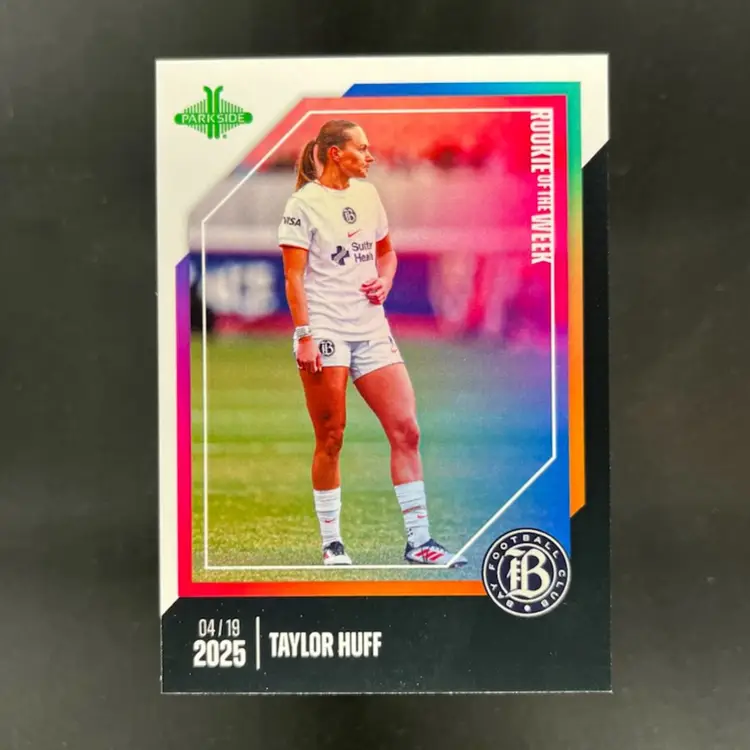 Taylor Huff 2025 NWSL Parkside Pronto Rookie Of The Week Subscriber Exclusive /210 Soccer Card #ROW5