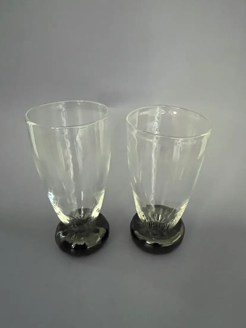 Thames Glass, Newport R.I.- Handblown, Art Glass Tall Tumblers