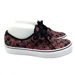 VANS X Disney Mickey Mouse Sneakers MENS 5 / WOMENS 6.5 Checker Canvas Black Red