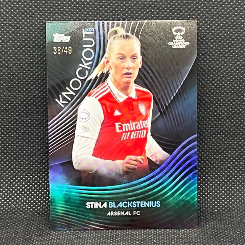 Stina Blackstenius 2023 Topps Knockout /49 Arsenal Soccer Card