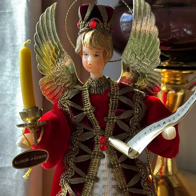 Vintage Angel Tree Topper West Germany