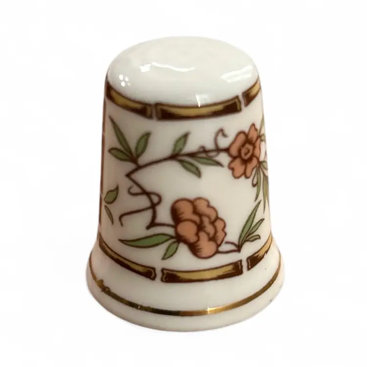 Vintage Bamboo Hammersley Porcelain Thimble