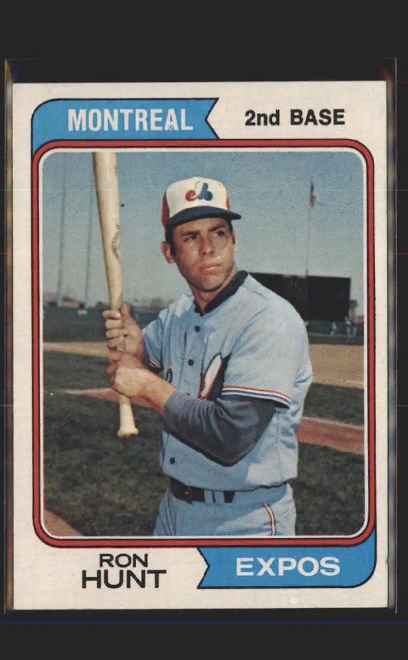 1974 Topps #275 Ron Hunt - (pk5) - Montreal Expos