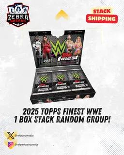 ZB 25620: 2025 Topps Finest WWE 1 Hobby Box Stack Grouping