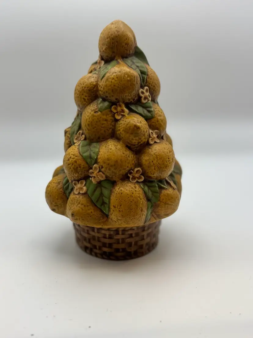 Vintage Ceramic Lemon Topiary - 8”