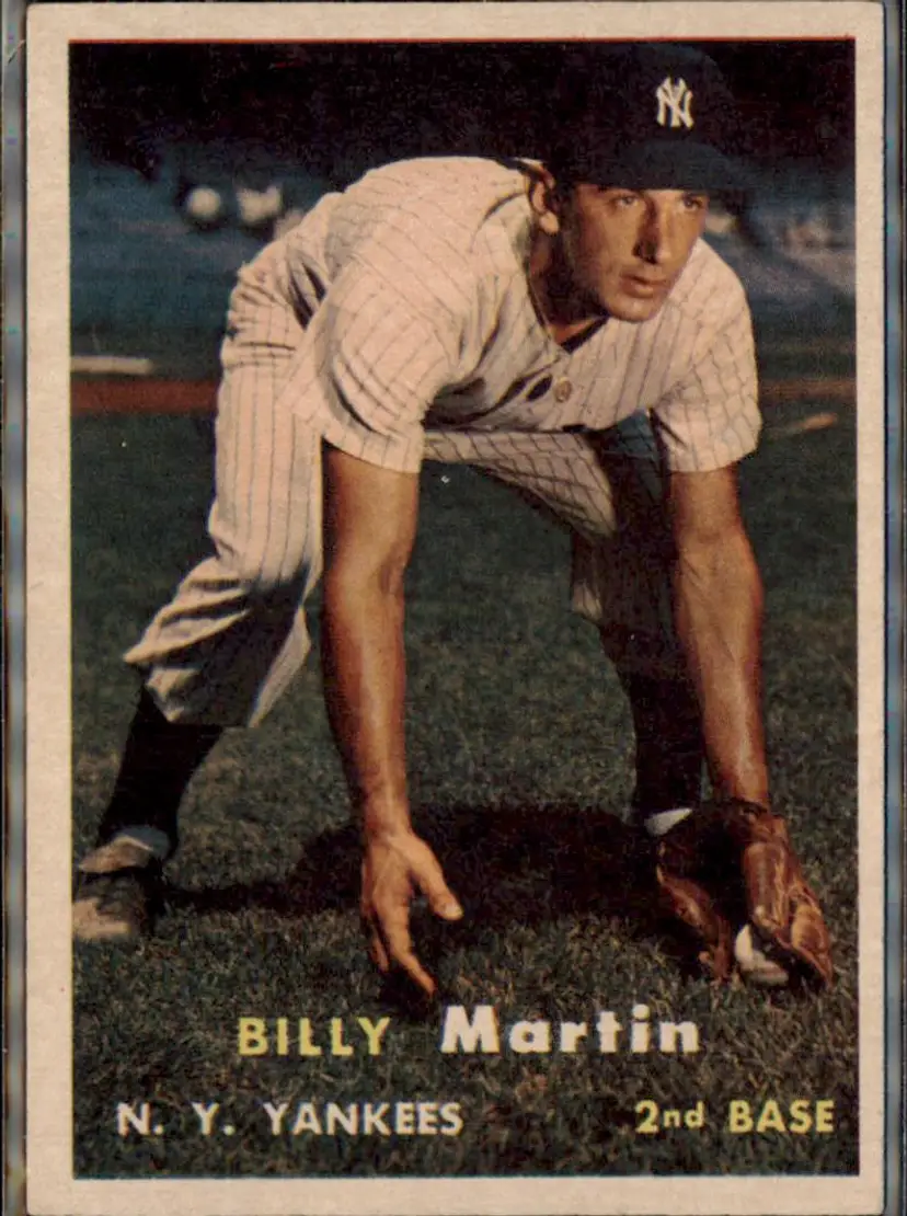 1957 Topps #62 Billy Martin - ( pk1 ) - New York Yankees