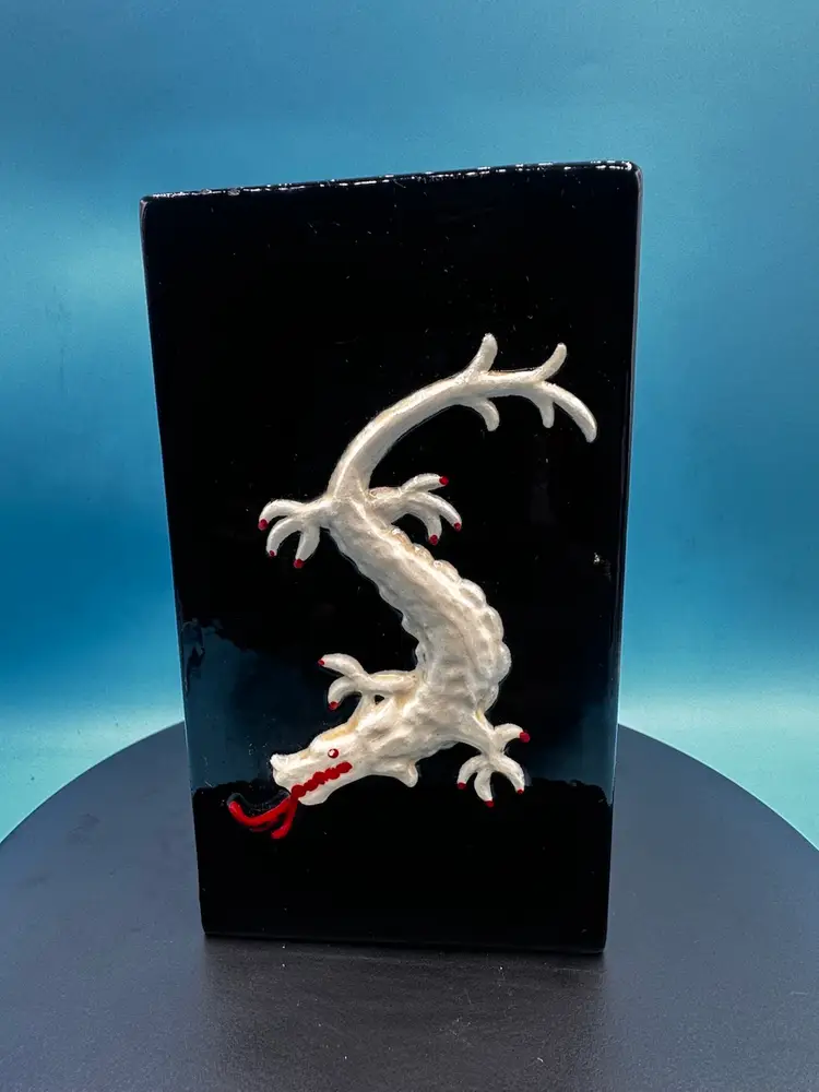 Vintage Dragon Wall Pocket Planter.