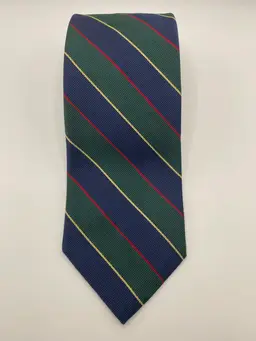 Vtg R Talbott Argyle & Sutherland Highlander Striped Mens Neck Tie 3 1/2 x 61 in